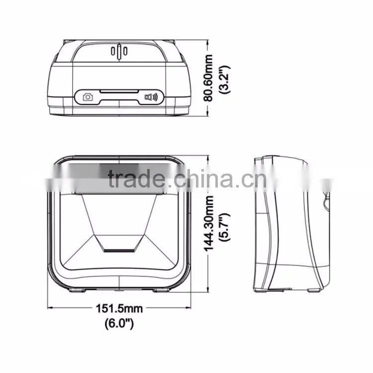 made in china 1d fixed mount CCD Barcode Scanner,supermarket Barcode Scanner