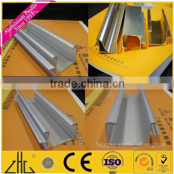 Wow!! custom aluminium extrusion for cabin of ship , furniture / waterproof mirror finish aluminium profile for bathroom cabinet