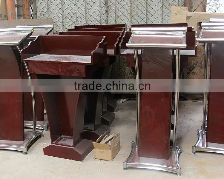 wholesale elegant new design church pedestal pulpit/public presentation dais/meeting lectern rostrum