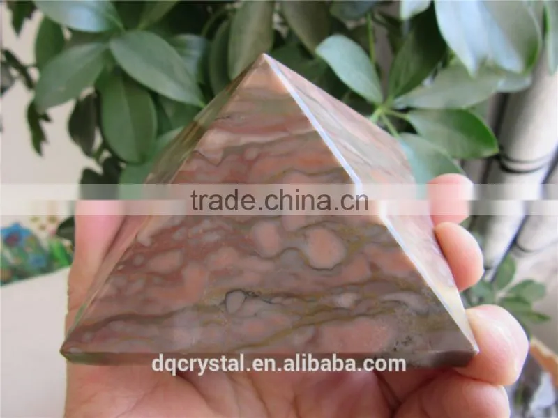 Hot sale polished natural grain crystal pyramid for energy healing