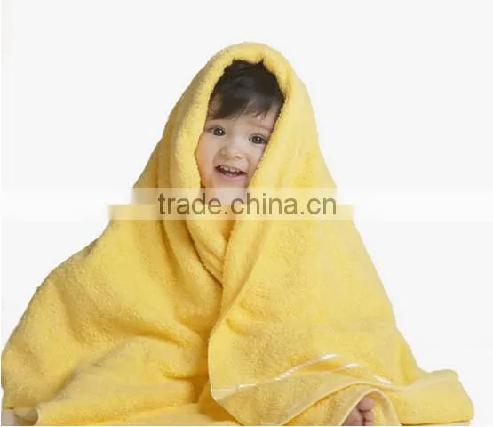 Hot sale super soft 100% cotton kids hooded baby bath towel