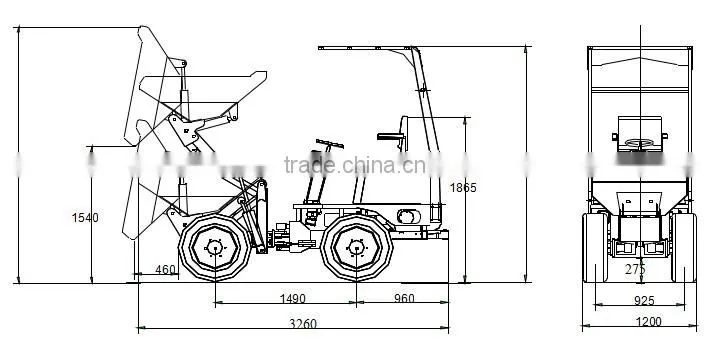 hydraulic articulated mini loader HD10L