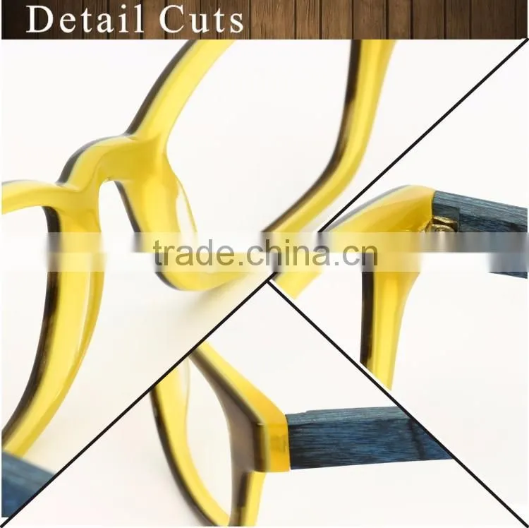 G2888B-C1445 Wood Optical frame.Bamboo optical frames bamboo glass tile