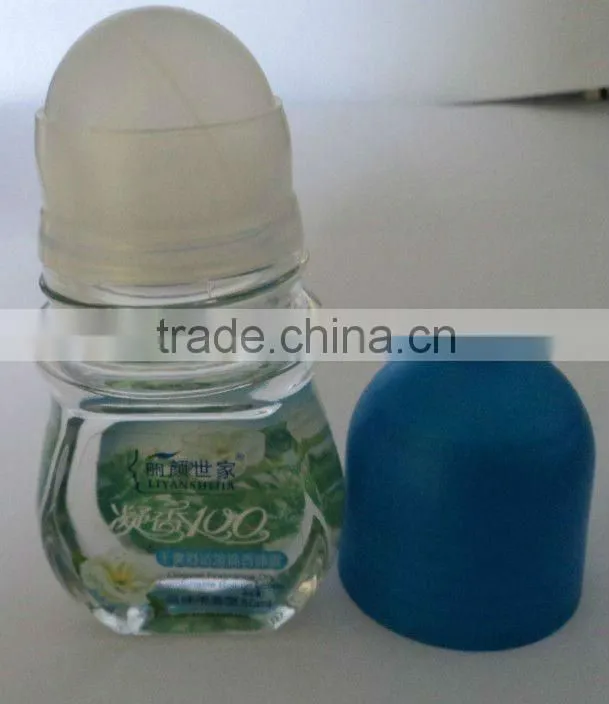 deodorant roll-on packing bottle with colorful cap