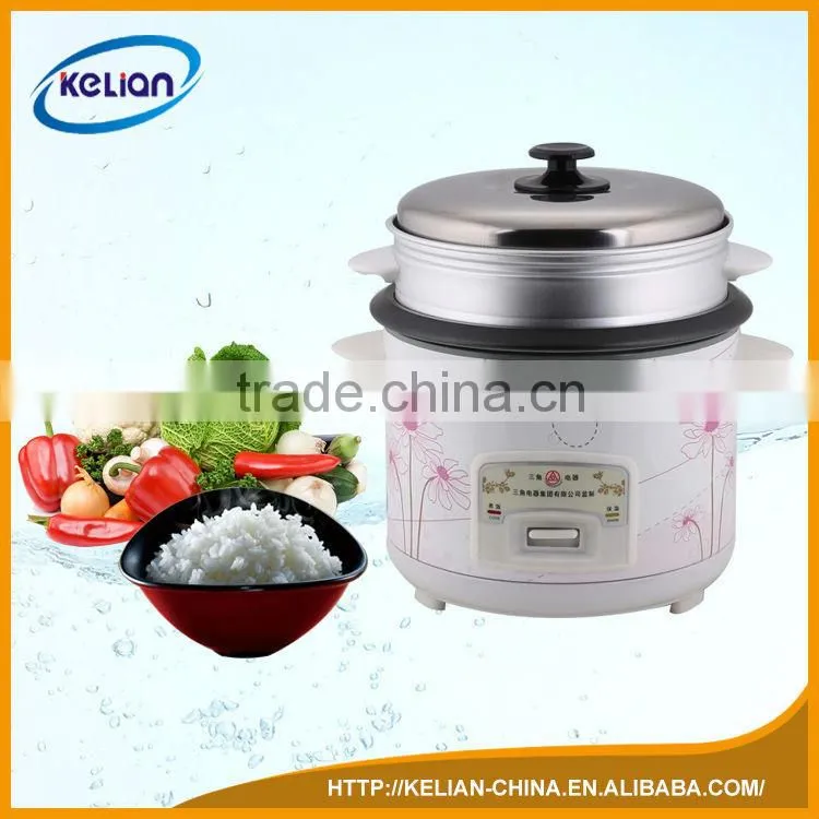 Hot sale and printing changing with aluminum steamer staight electric rice cooker