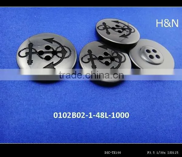 factory wholesale black coat buttons for garment