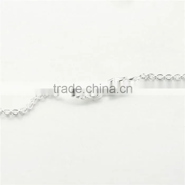 19CM China Manufacturer Ally Express Wholesale Silver Bracelet Jewelry