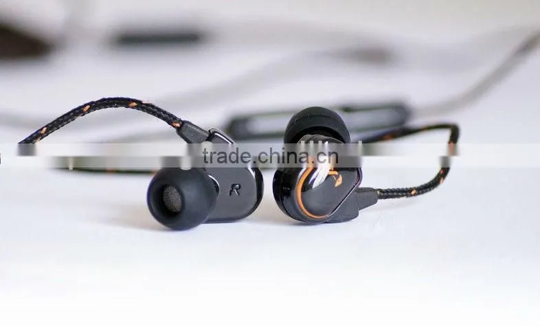 Top quality earphones stereo best-selling braided wire earphones headphones