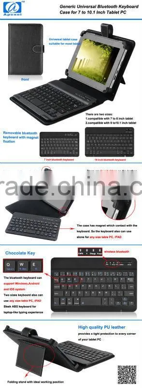 Universal 7 inch bluetooth keyboard for android/windows / IOS tablet pc