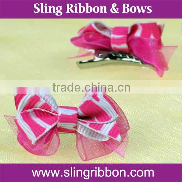 Hot Sale Now Handmade Ribbon Flowers Pet Ribbon Bows