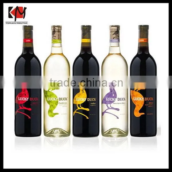 Food and Holographic Stickers Bottle Label High Quality Custom