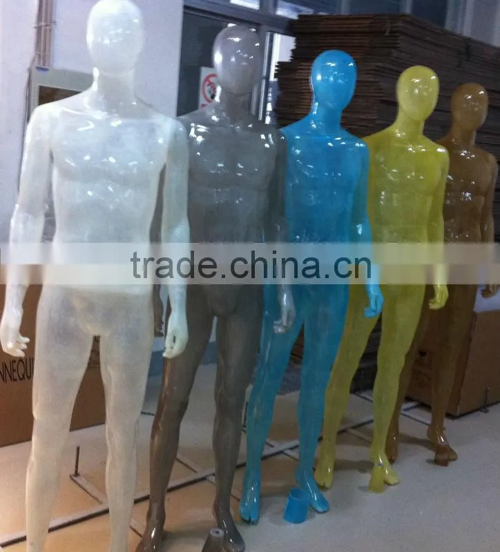 Hot sale fashiion female mannequin transparent plastic mannequin
