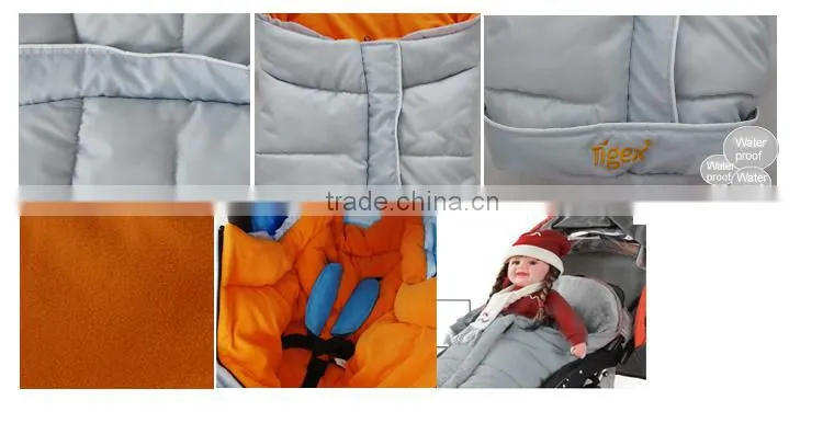 2014 the best quality soft baby pushchair footmuff sleeping bag