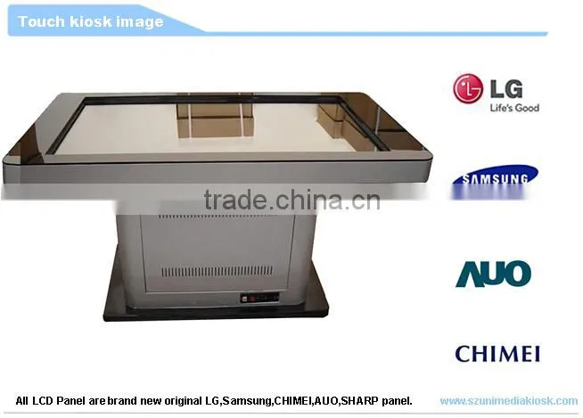 Stylish wifi water proofed 42 inch HD LCD interactive multi touch screen table