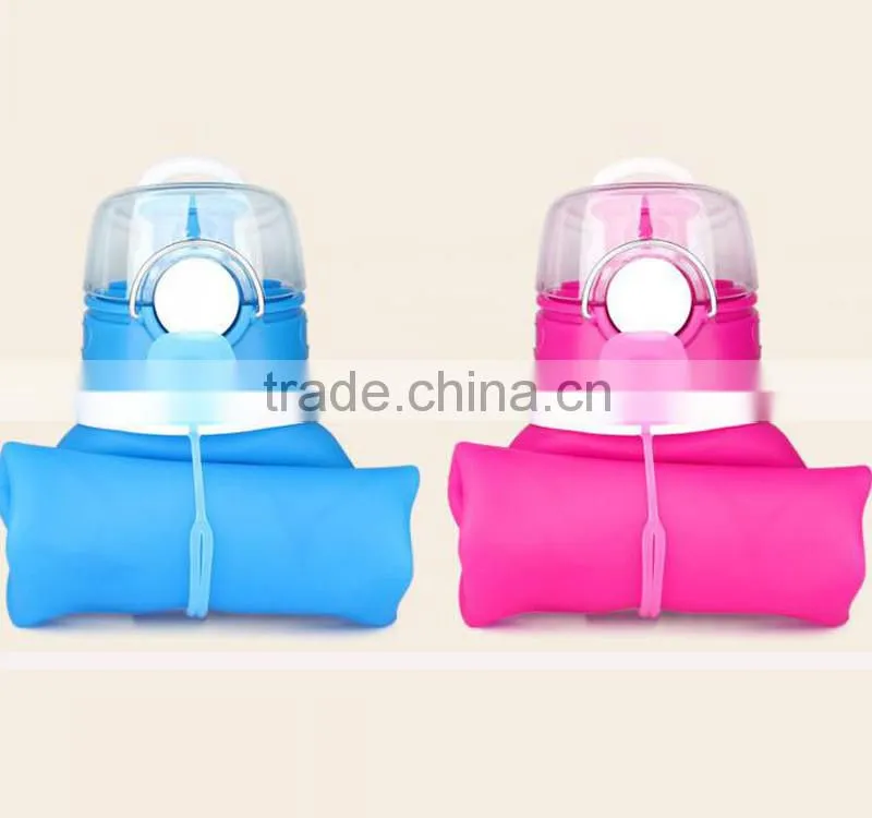 750ML Whole Sale Monster Energy Eco-Friendly Feature Foldable Silicone Water Bottle
