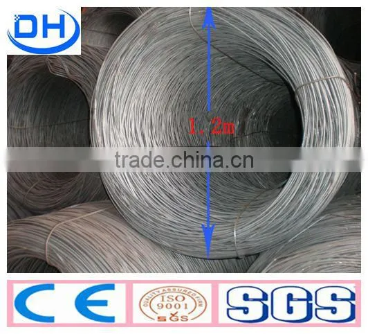 SAE1008 5.5mm hot rolled steel wire rod price in coil