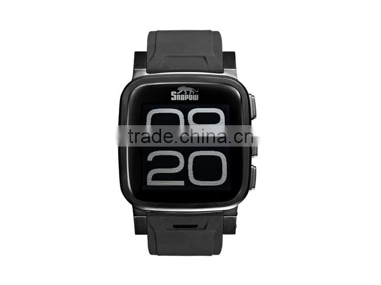 SNOPOW W1 Smartwatch Latest Wrist Watch Mobile Phone With MTK6260A 128MB RAM 64MB ROM 2MP Camera IP68 Waterproof Smartwatch