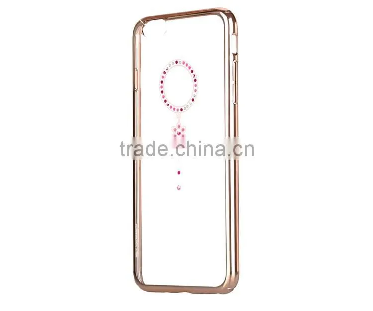 Elegant Design Real Diomand Element Bling Bling Electropalting Hard PC Cover Case for iPhone 6/6s Plus/7