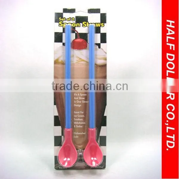 2pcs spoon straws