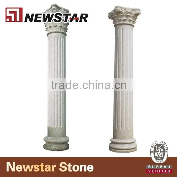 Newstar corinthian beige marble columns