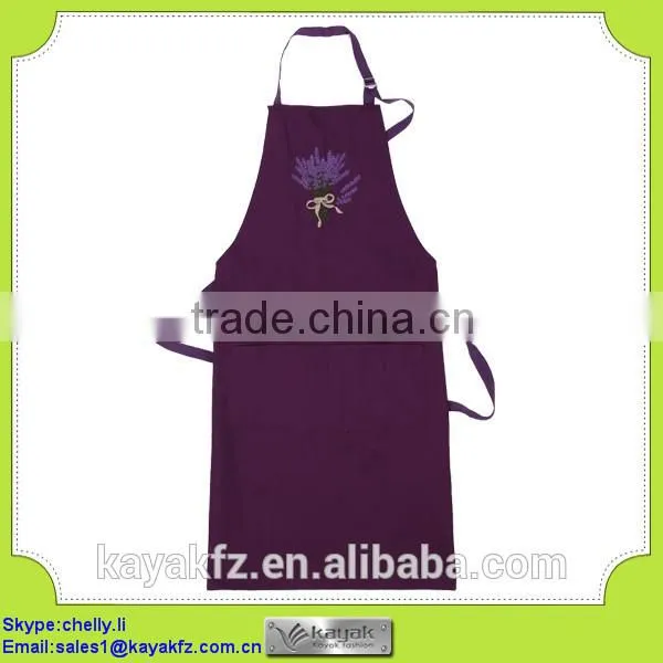custom made cotton bib stripe blue apron for cheaf