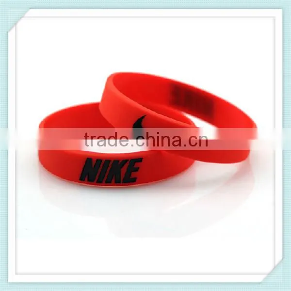 cheap silicone sport bracelet, custom fashion sport wristband