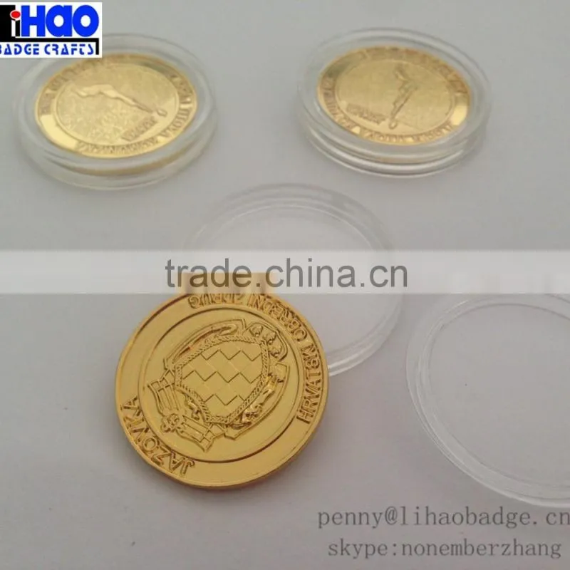 Manufactory production custom gold and silver metal coins