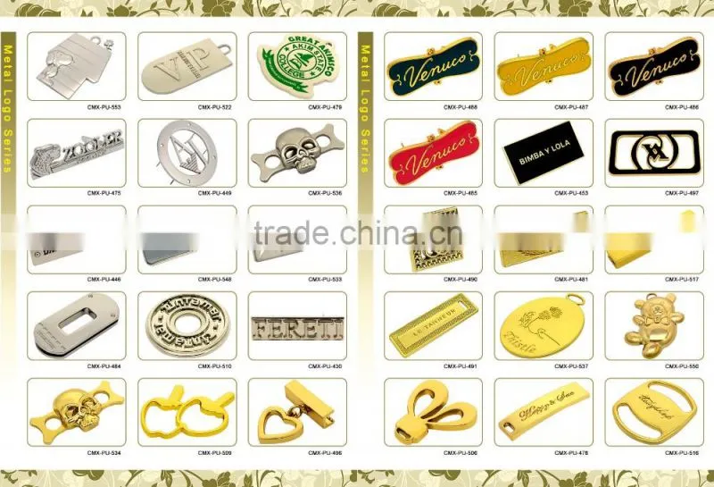 Ladies metal skull clothing brands logos for sewing