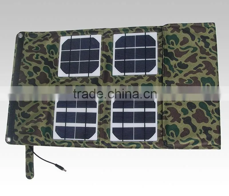 dual output 18v 5v mono solar panel portable flexible 18w