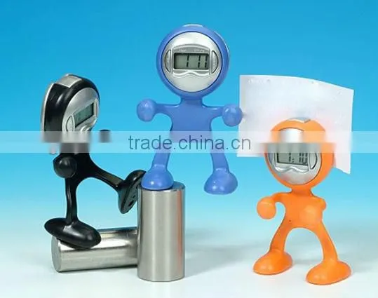 2016 Man shaped digital mini lcd clock