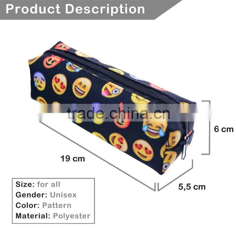 3D Printing cosmetic bag 2016 New Fashion women makeup bag Pencil necessaire trousse de maquillage