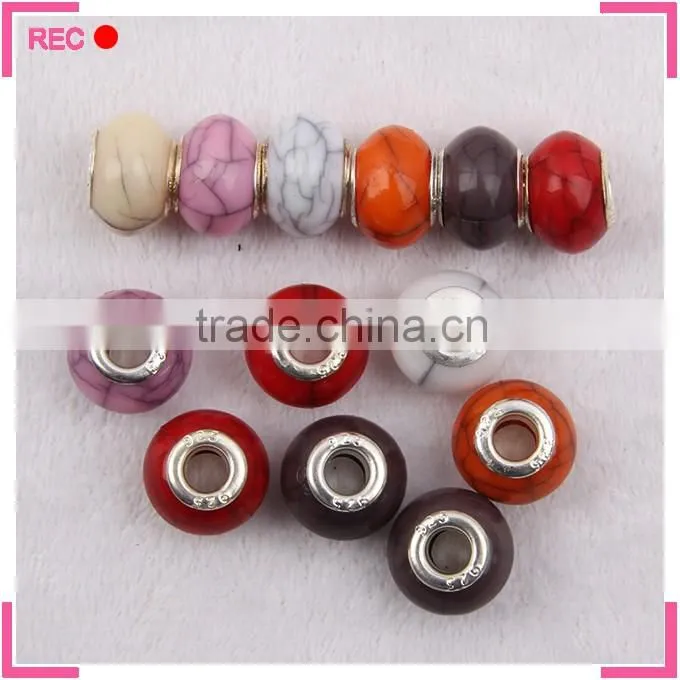 Custom made charms wholesale, colorful bracelet charms beads