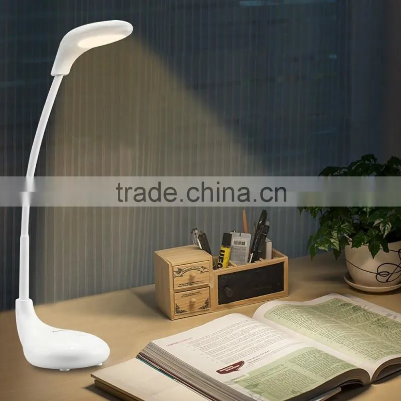 Excelvan Desk Lampe Golf Type Lamp Changeable 3-Light Mode Touch Sensor USB LED Eye Care Lamp Light with Adjustable Gooseneck