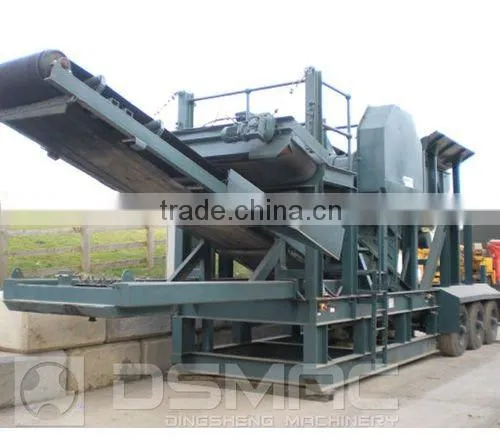High Productivity Tyre Mobile Crusher for Tunisia