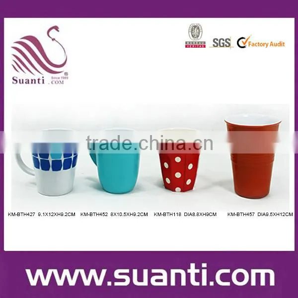 2015 Best selling kitchen accessories home tableware dot print melamine square plate wholesale