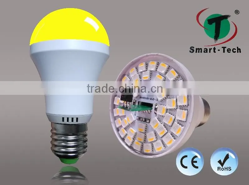 Aluminum Alloy +PC rgb led full color rotating lamp with 9w rgb bulb and 16 color