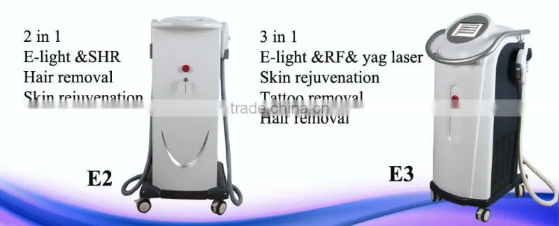 Powerful e-light ipl shr pigmenation wrinkle Hair removal machine