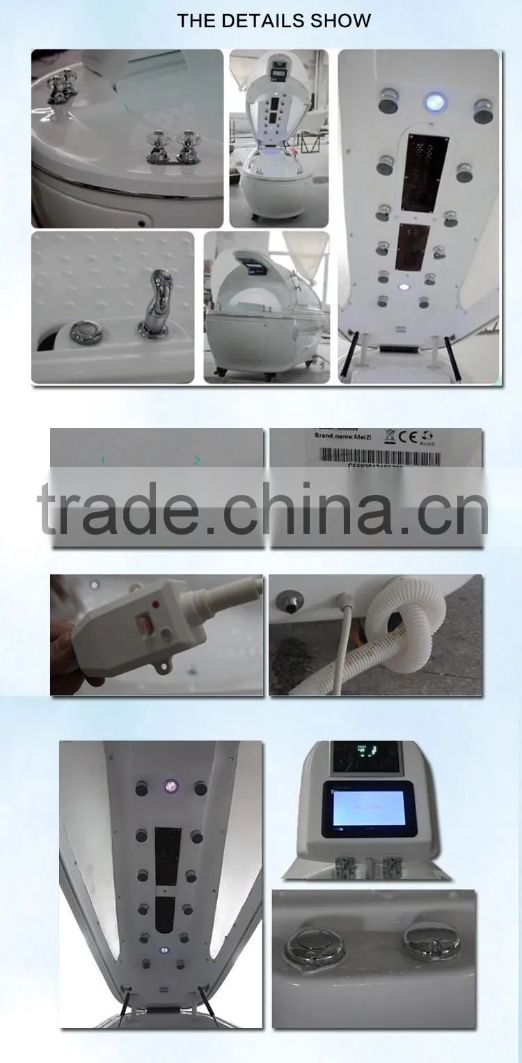 Multifunctional Luxury Hydrotherapy Dry & Wet Ozone Sauna Steam SPA Vi chy Shower system SPA Capsule