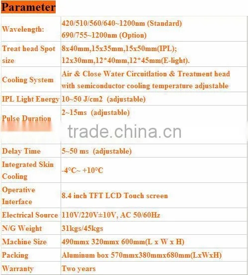 rf machine combined ipl machine weifang huamei