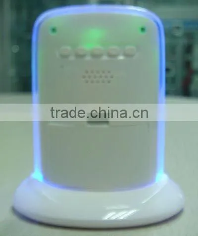 pushing panel seven color changing LED wake up digital table alarm clock