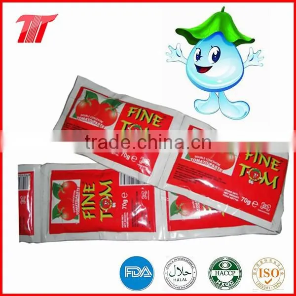 Color Printing Laminated Plastic Tomato Paste Sachet