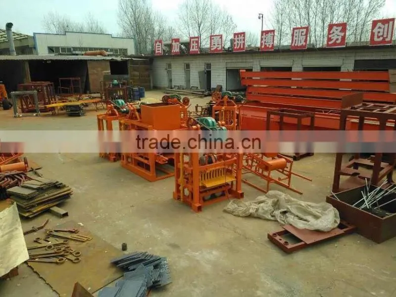China famous brand Shengya semi-auto brick machine QTJ4-40 vibration brick machine price in Kenya