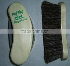 wooden back horse equipment brush