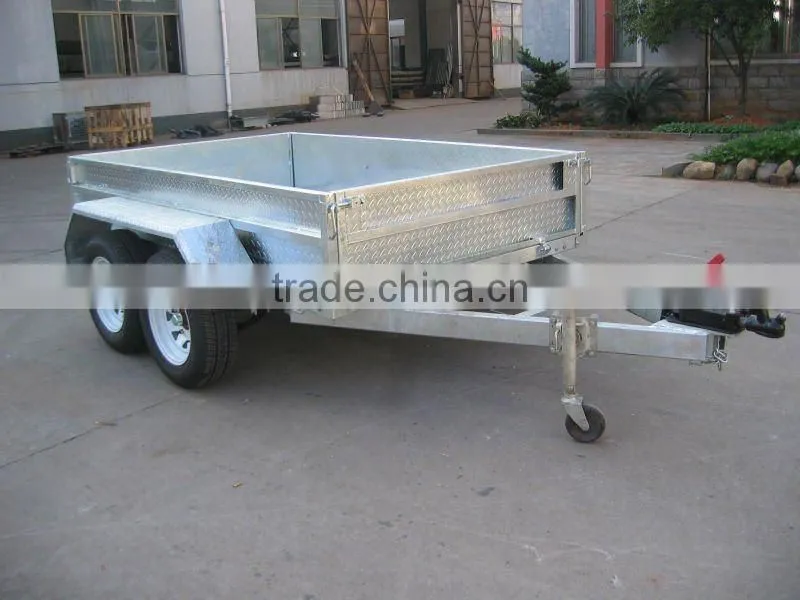 2015 2480x1280mm box tandem trailer