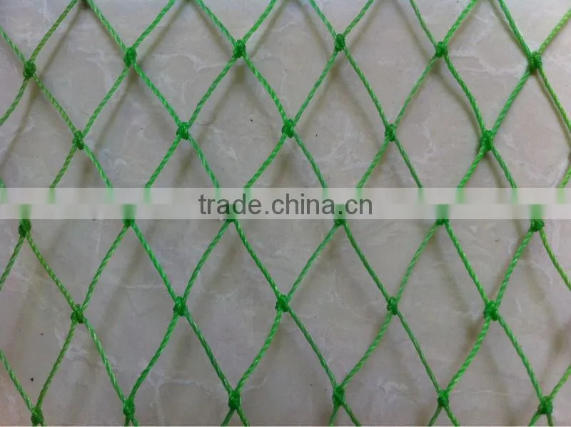 PE Knotted Net , 3 Strands Twisted Twine