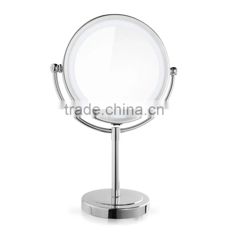 Battery Operated Desktop Two Sides Illuminated LED Cosmetic Makeup Mirror