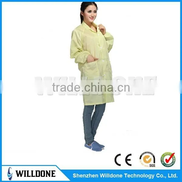 High Quality Cleanroom Anti-static Cloth, ESD Smock