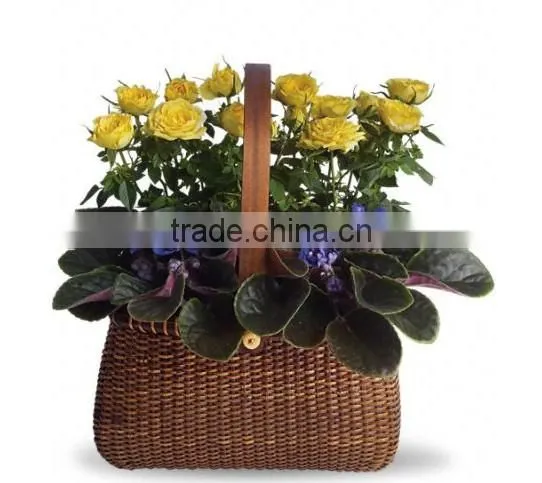 jiayu Wholesale empty willow flower vase baskets