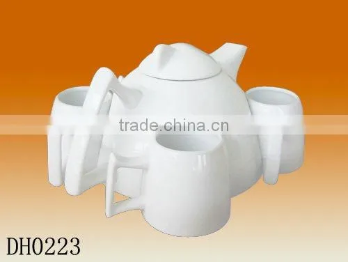 China factory wholesale custom design ceramic porcelain 5pcs Tea Sets