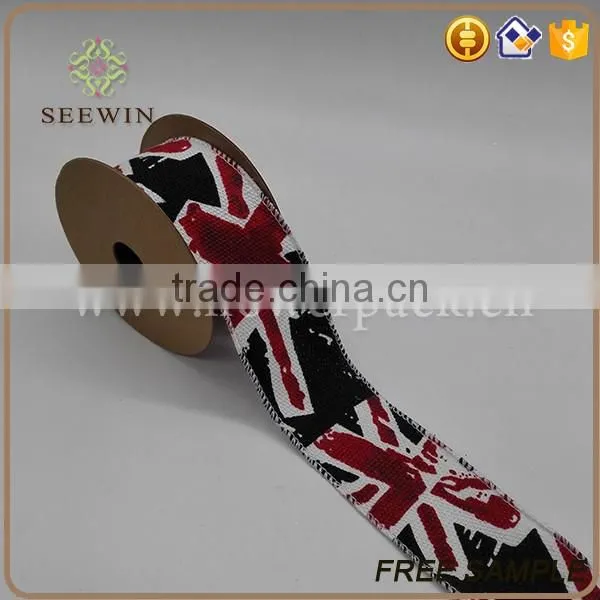 custom printed ribbon of various patterns